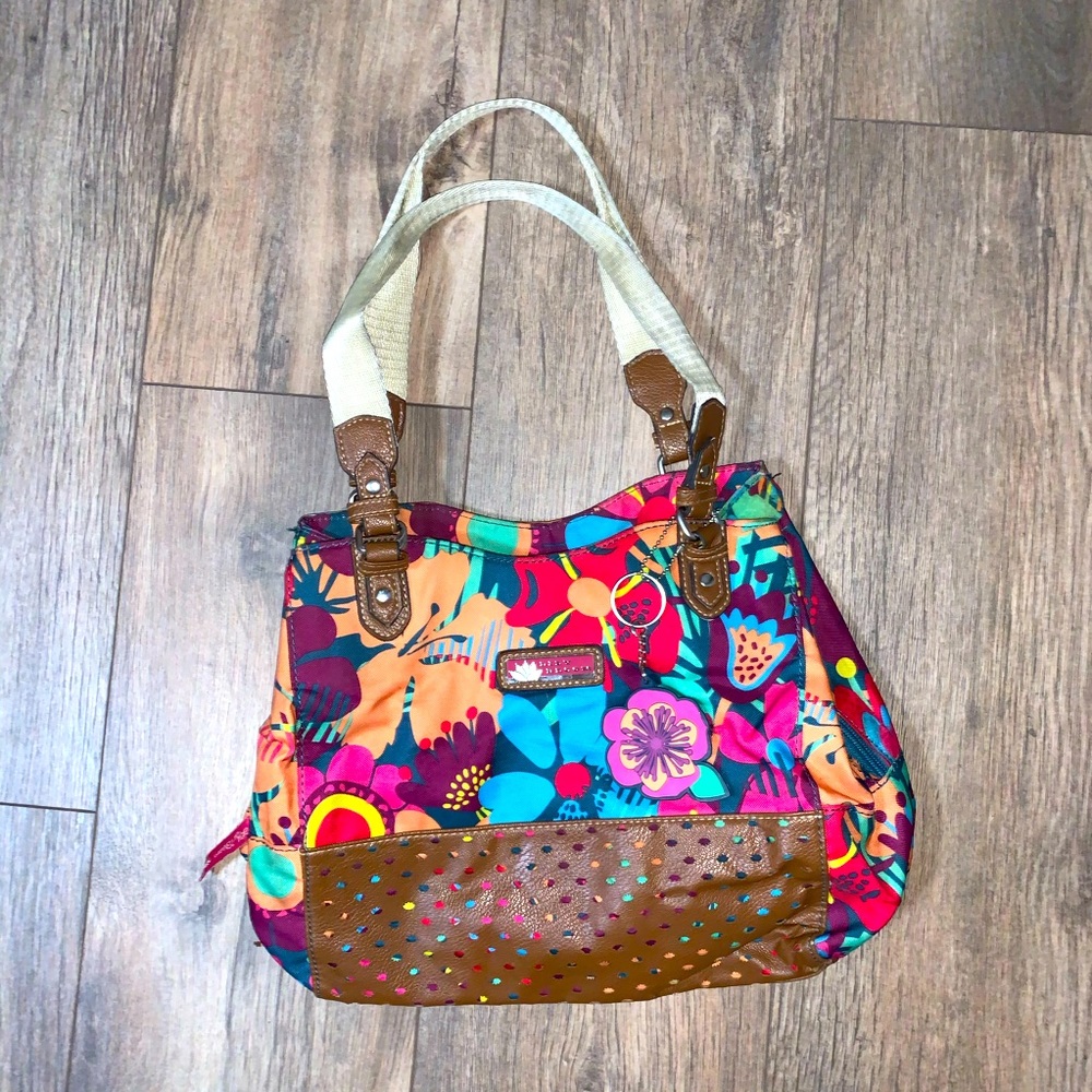 Lily Bloom Bright Floral Shoulder Bag